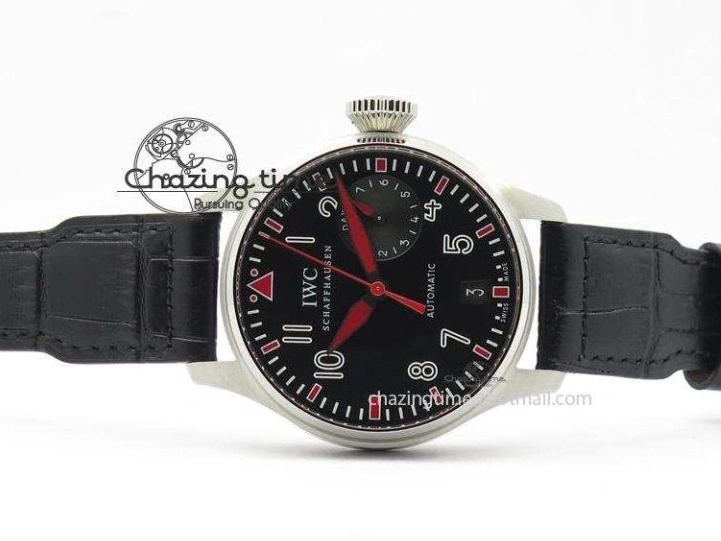 MIROTIME 0509 RelaxedFit Big Pilot Real PR IW500435 “Muhammad Ali” ZF Best Edition On Black Leather Strap A 7295
